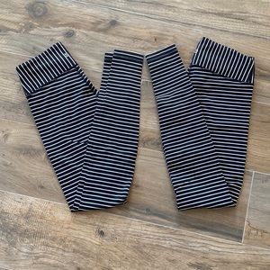 Lululemon sz 4 Wunder Unders Striped